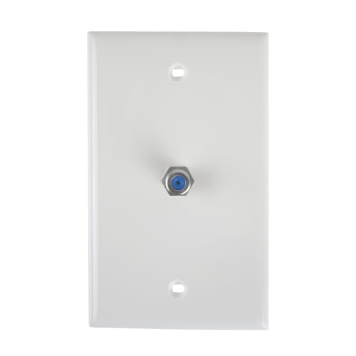 Leviton Decora Video Wall Jack Assembly, White